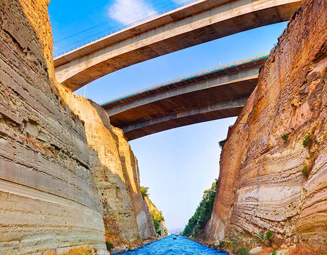 Corinth Canal Destinations Tours in Greece Peloponnese Epos Travel Tours